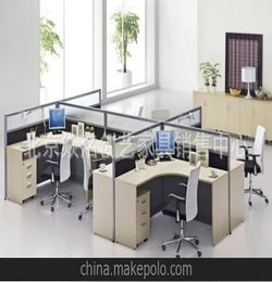 产销售金山办公家具 4人组合办公桌 办公屏风隔断可定做p6